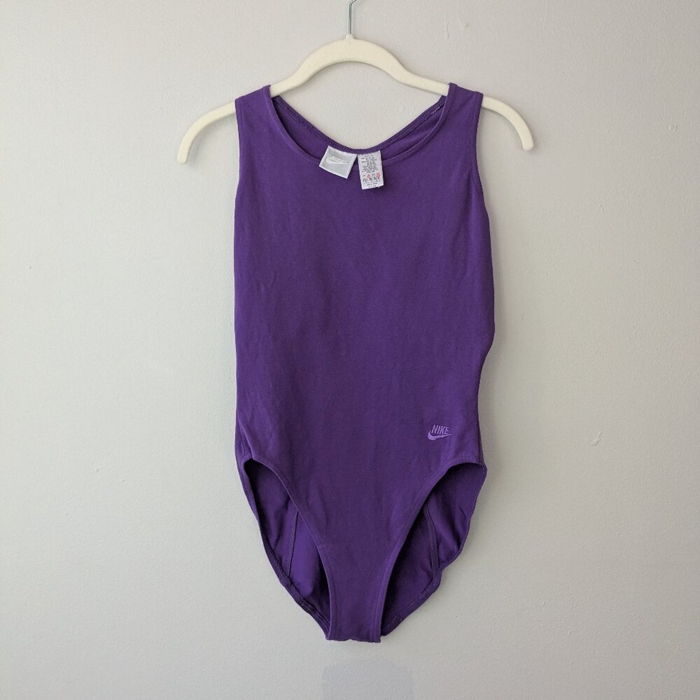 Nike Purple Onesie Bodysuit Sleeveless One Piece Women's Size Large L
